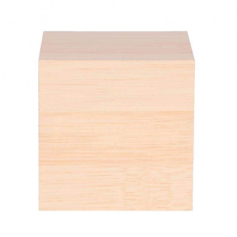 Creative LED Alarm Clock Cube Wooden Voice Control LED Digital Clocks(Red)