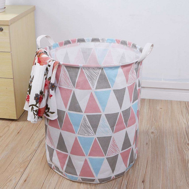 Waterproof Canvas Storage Bucket Folding Cartoon Animal Storage Box Article