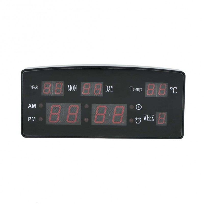 Electronic Voice Perpetual Calendar USB Digital Display Alarm Clock EU Plug